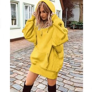 Long super soft, comfortable hooded sweatshirt